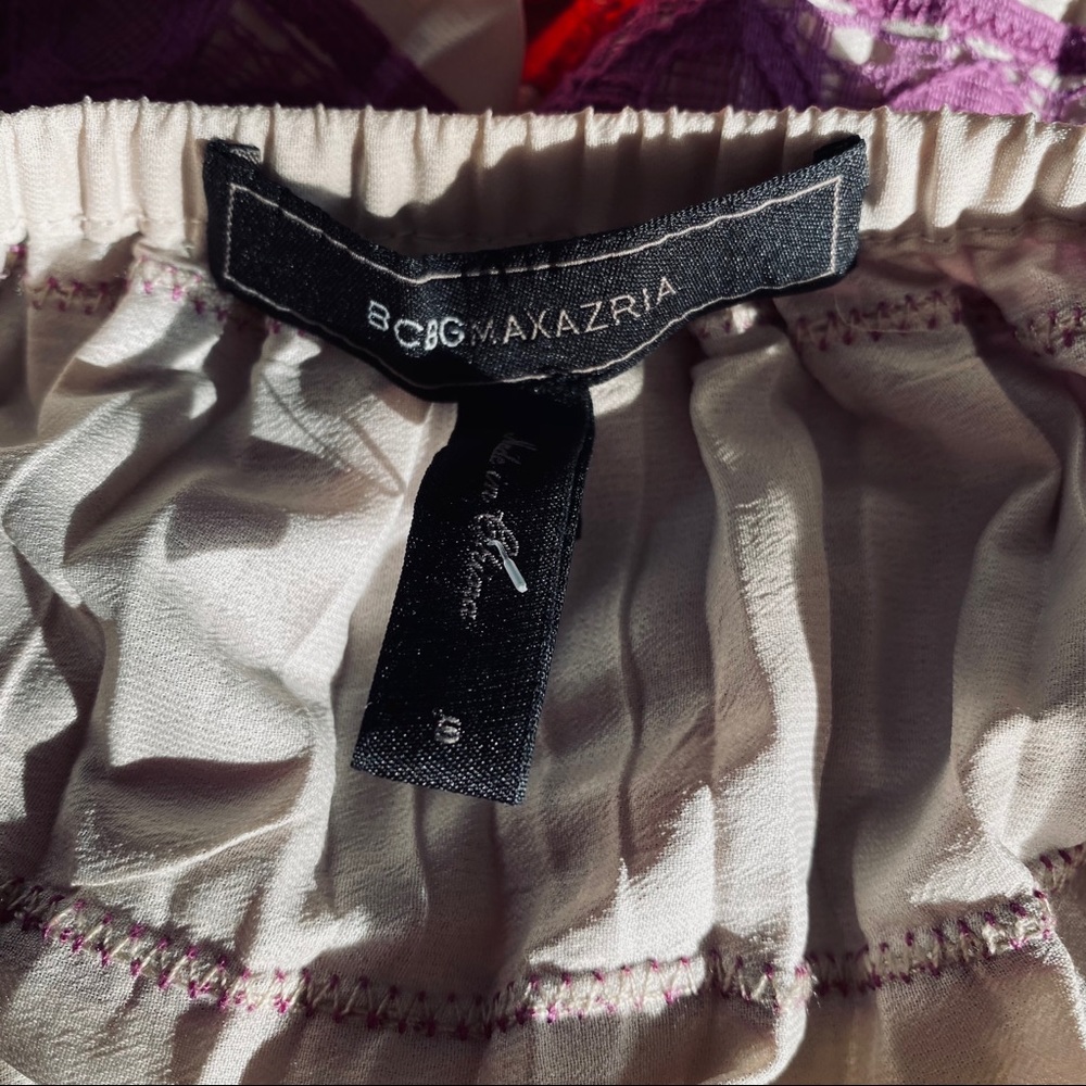BCBGMaxAzria lace striped strapless dress - Picture 8 of 8
